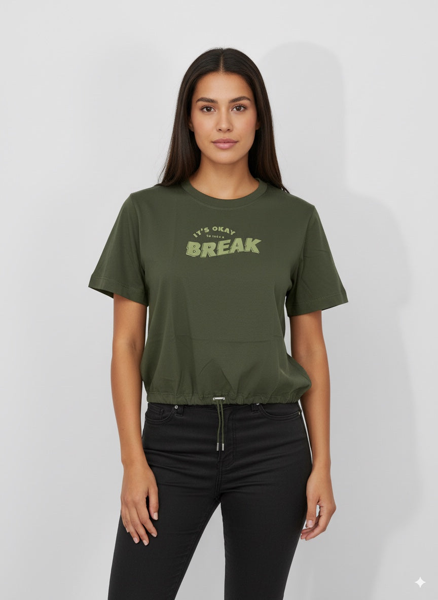CAMISETA MUJER OVERSIZE CORTA
