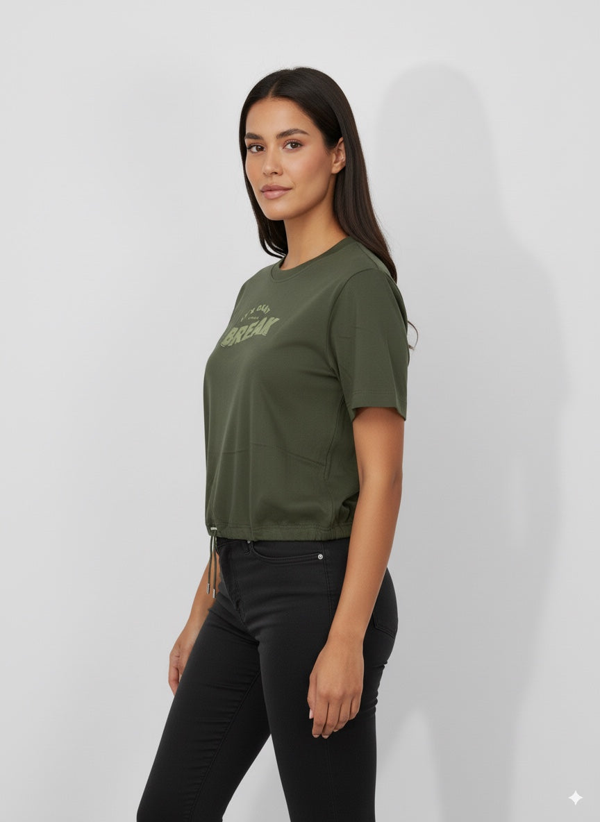 CAMISETA MUJER OVERSIZE CORTA