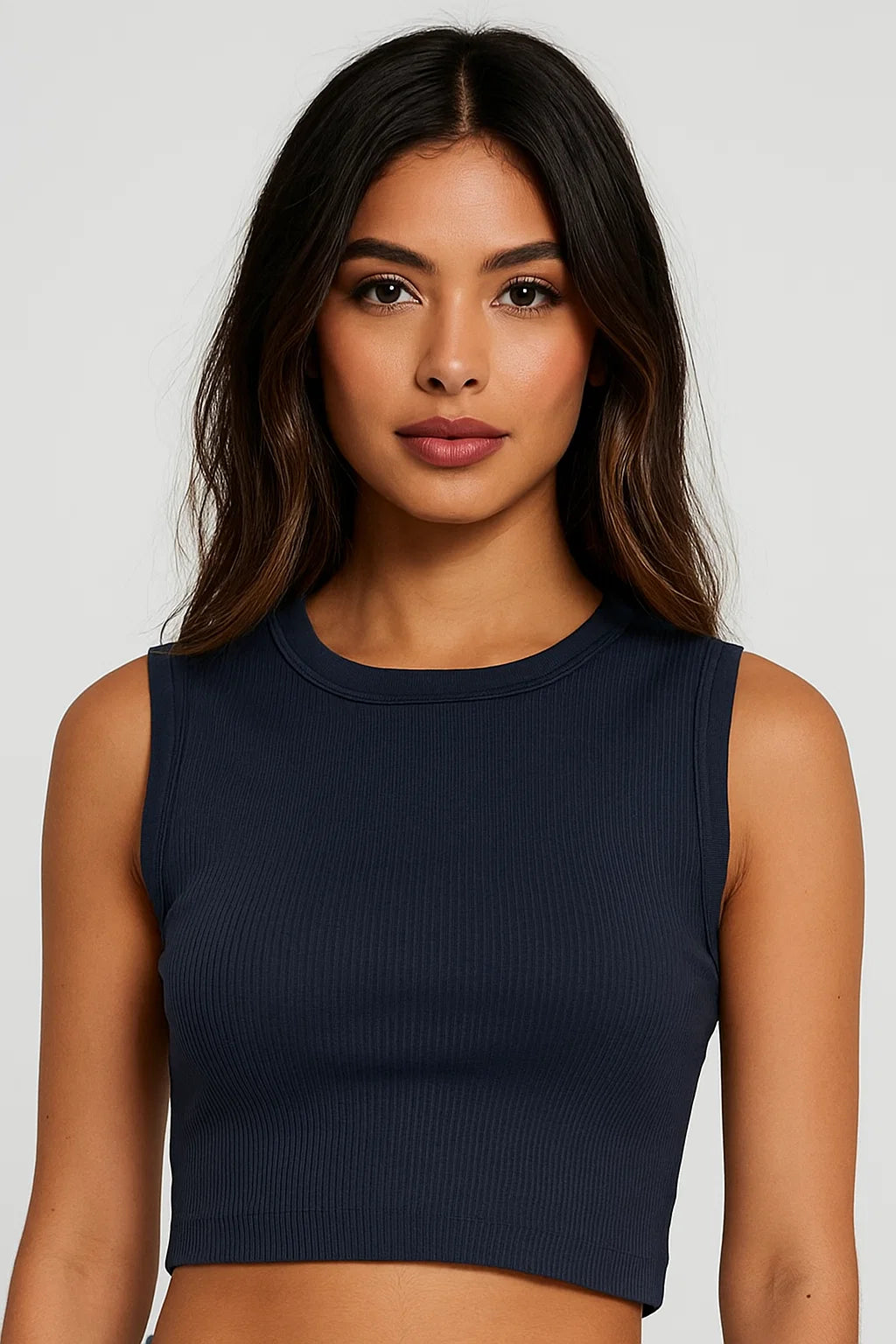 BLUSA MUJER SARA CORTA SIN MANGAS