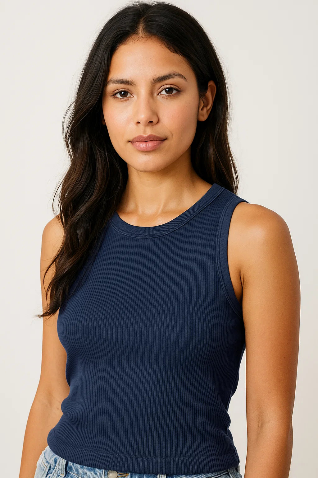 BLUSA MUJER SARA SIN MANGA
