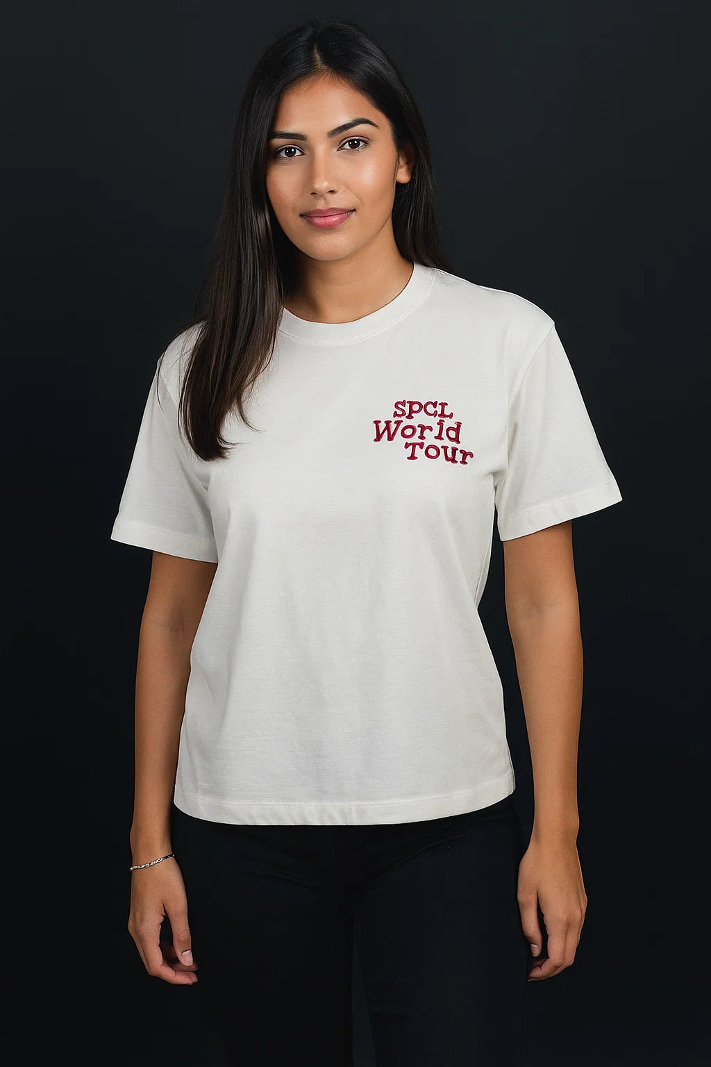 CAMISETA MUJER OVERSIZE LARGA IVORY