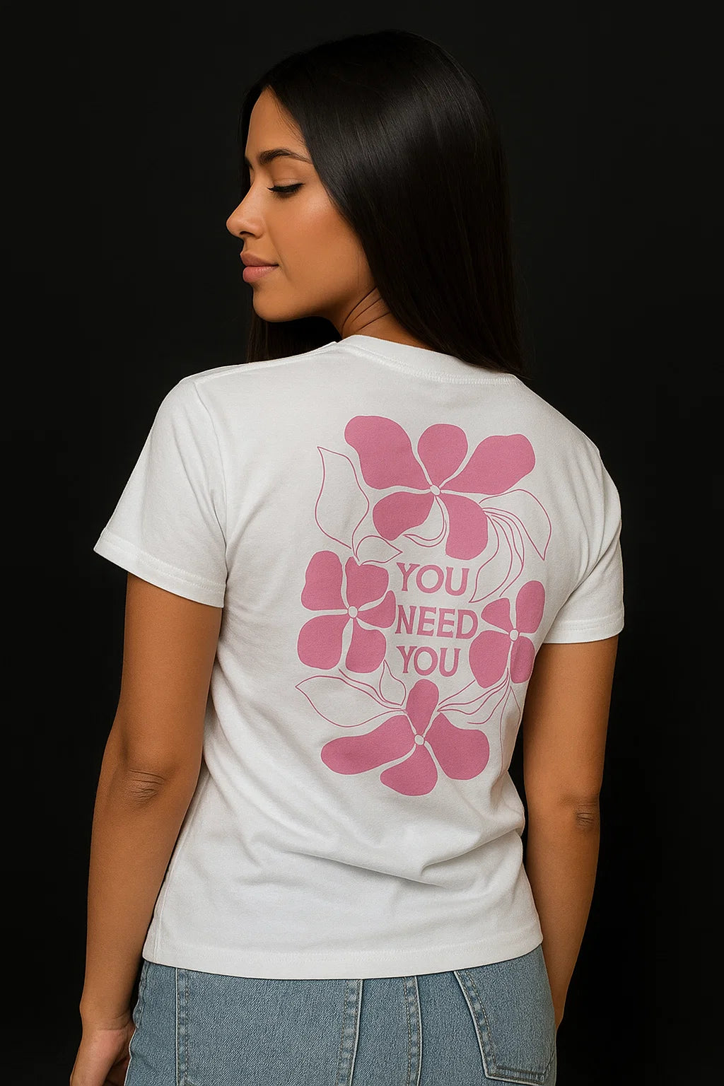 CAMISETA MUJER OVERSIZE LARGA BLANCA