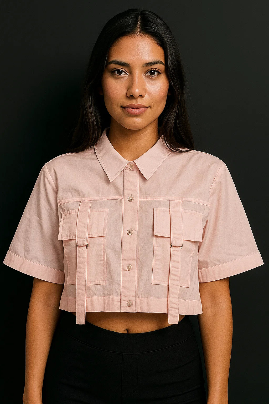 CAMISA MUJER CORTA