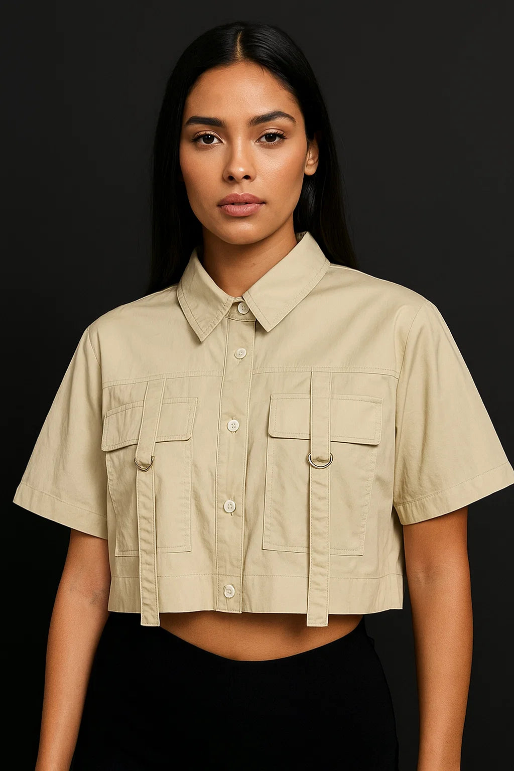 CAMISA MUJER CORTA