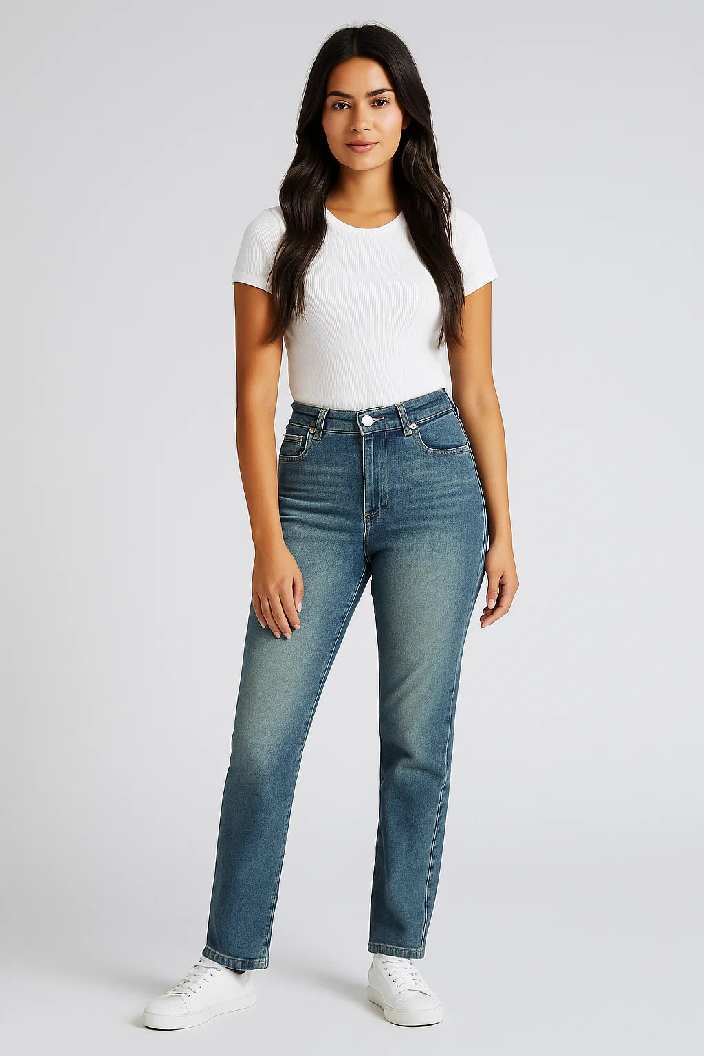 JEAN MUJER MOM AZUL OSCURO