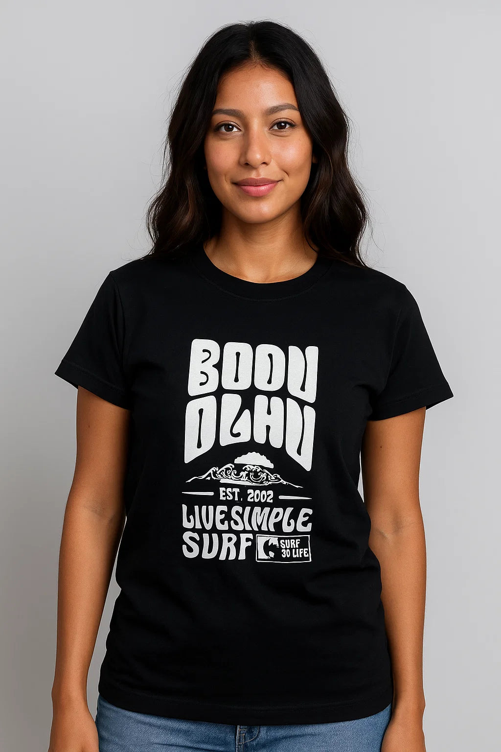 CAMISETA MUJER BASICA NEGRA
