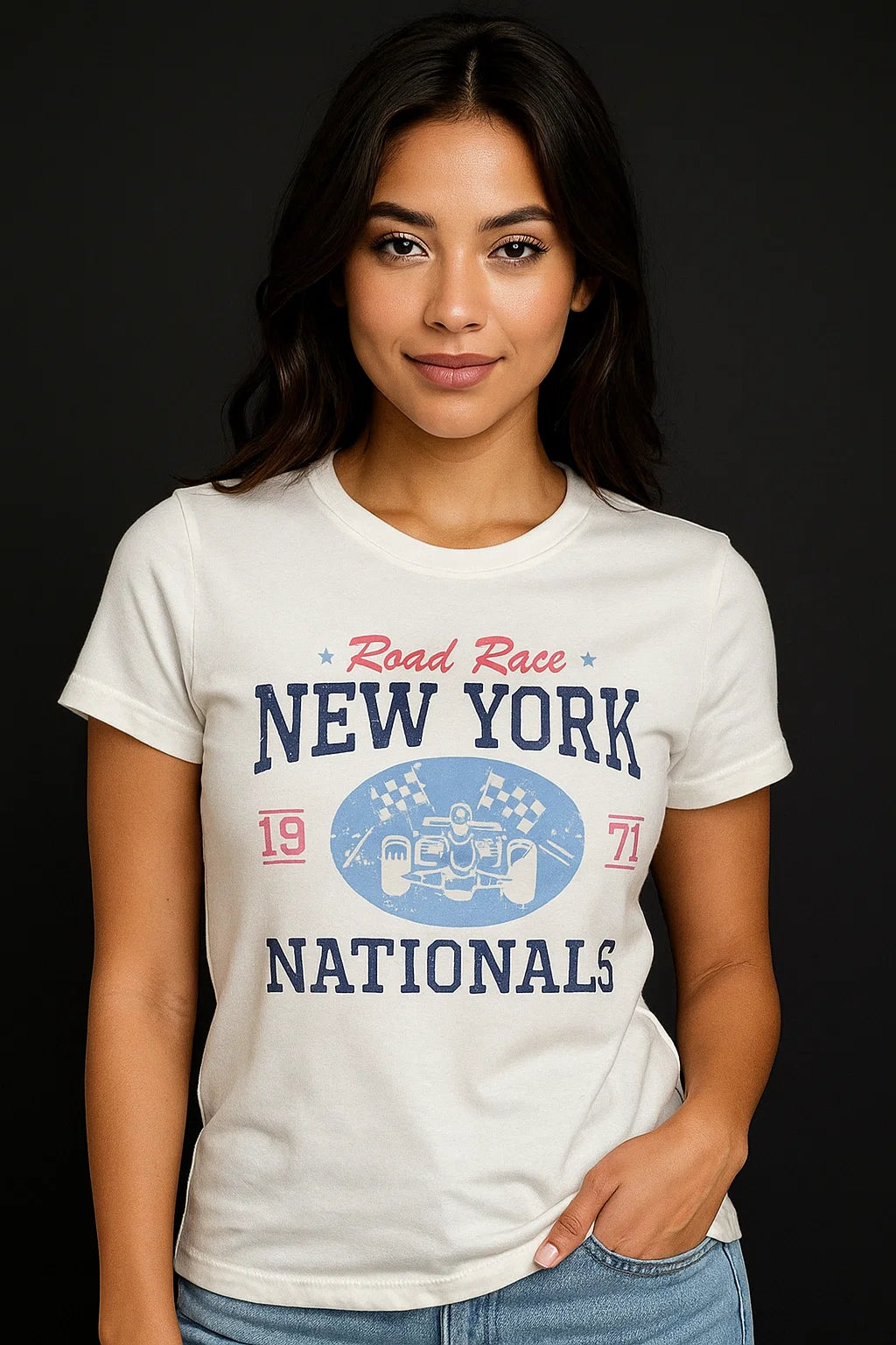 CAMISETA MUJER BASICA IVORY