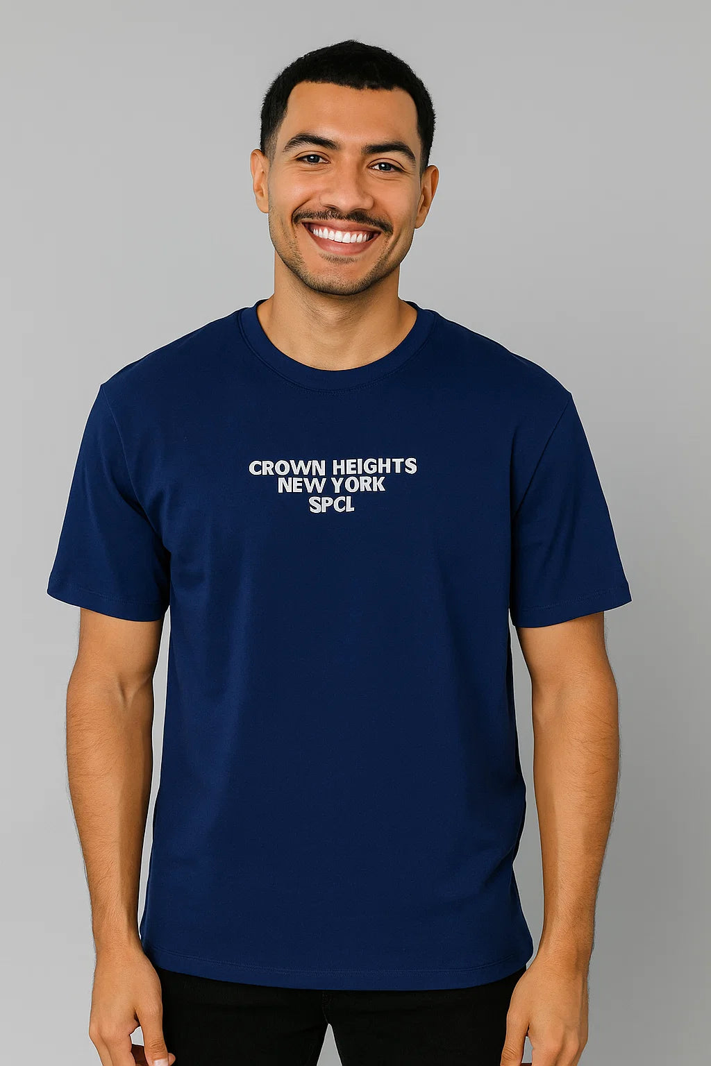 CAMISETA HOMBRE OVERSIZE AZUL