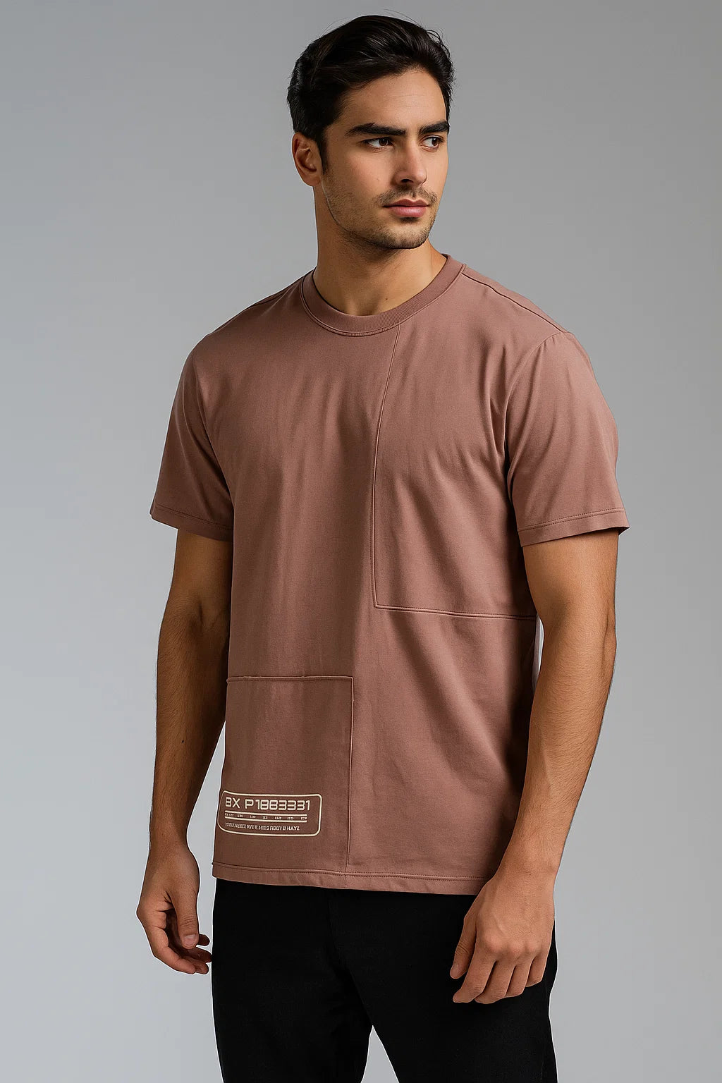 CAMISETA HOMBRE OVERSIZE ROSADA