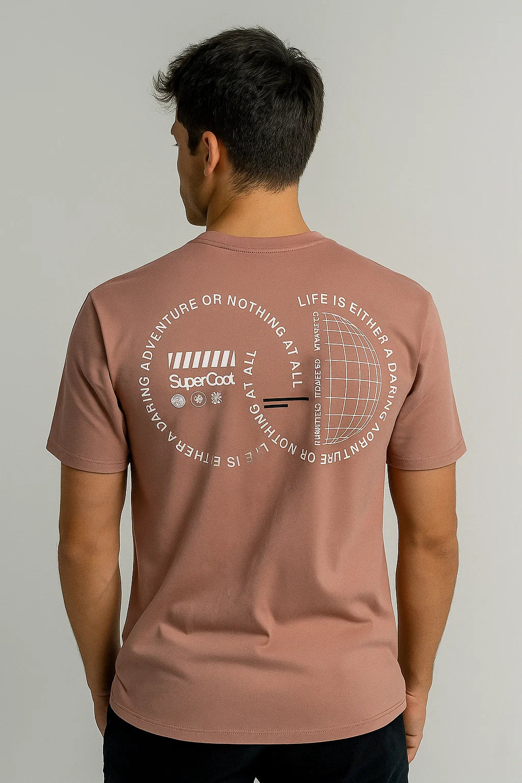 CAMISETA HOMBRE OVERSIZE ROSADA