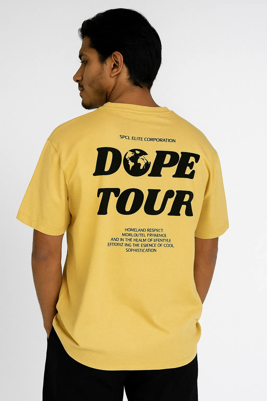 CAMISETA HOMBRE OVERSIZE DURAZNO