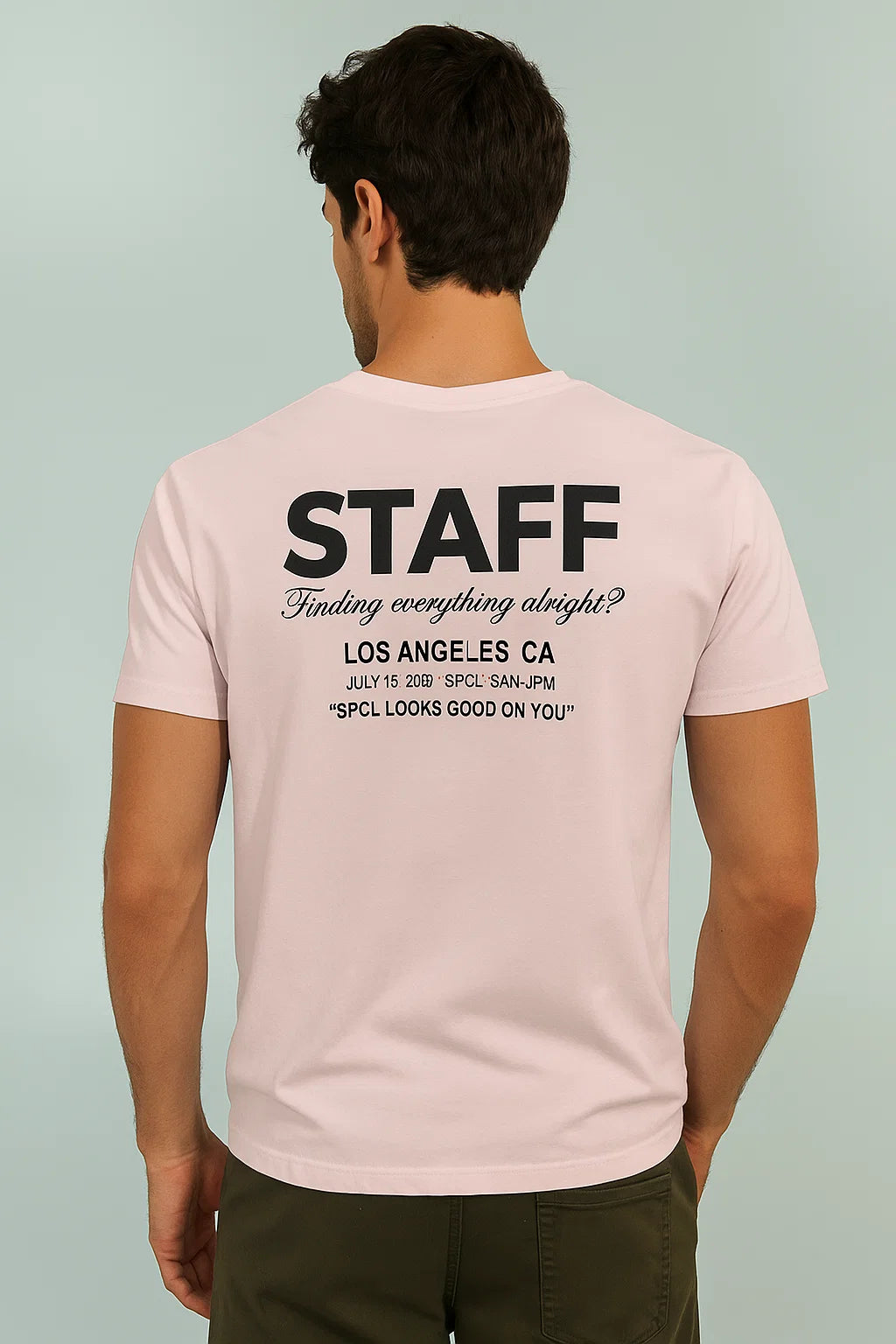 CAMISETA HOMBRE OVERSIZE ROSADA