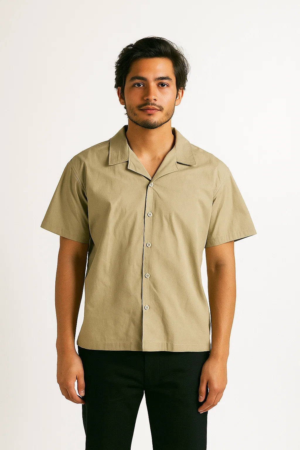 CAMISA HOMBRE OVERSIZE KAKY