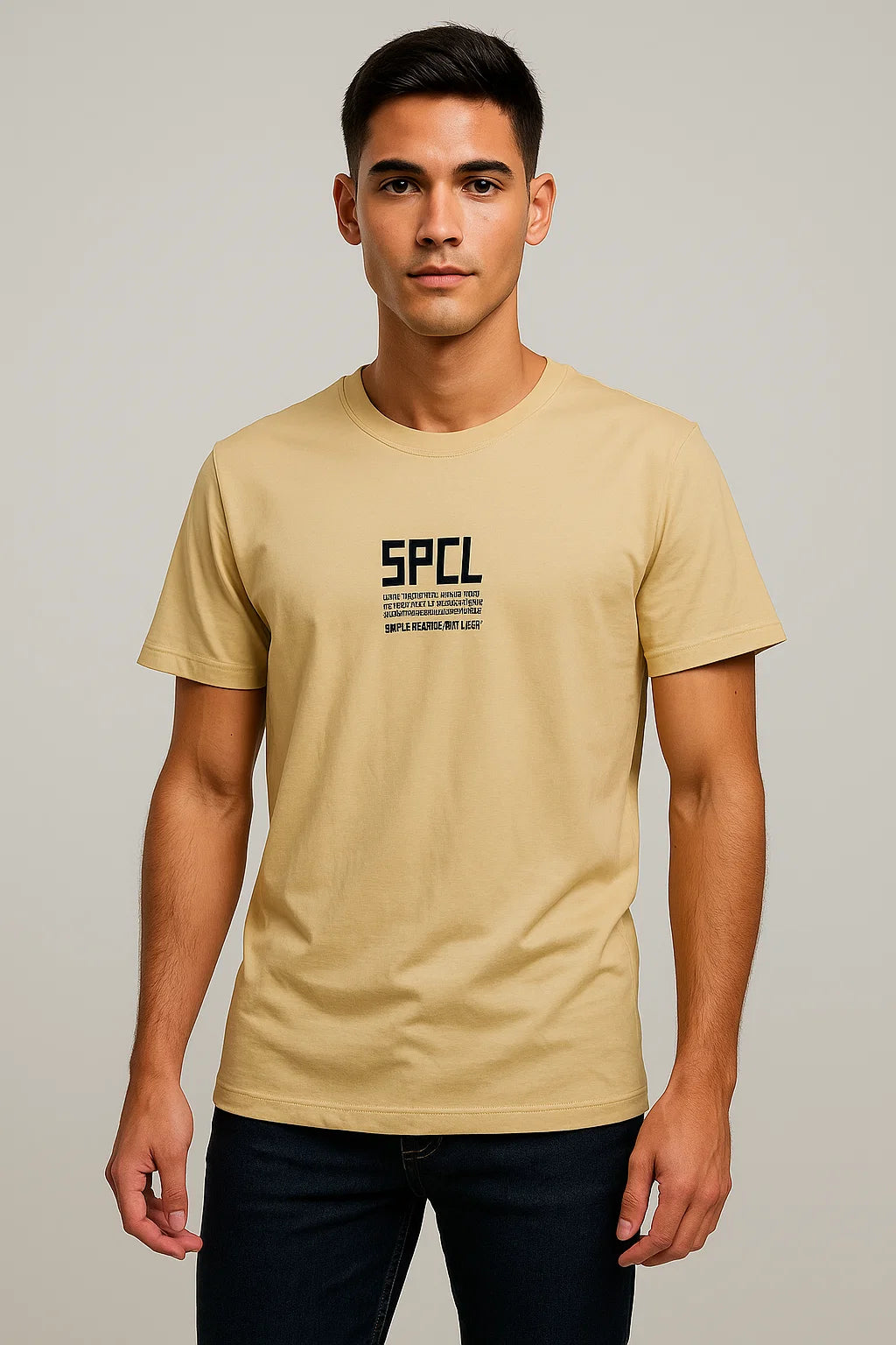 CAMISETA HOMBRE BASICA DURAZNO