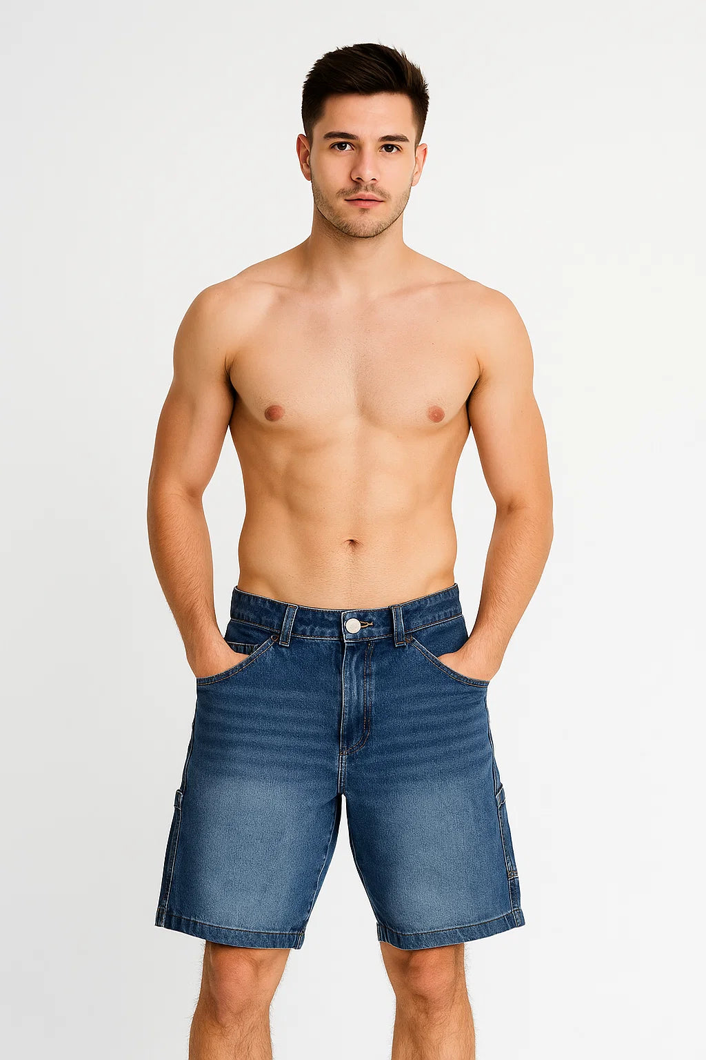BERMUDA HOMBRE JEAN CARPINTERO
