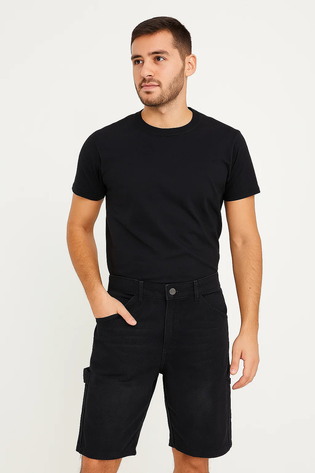 BERMUDA HOMBRE CARPINTERO DENIM NEGRO