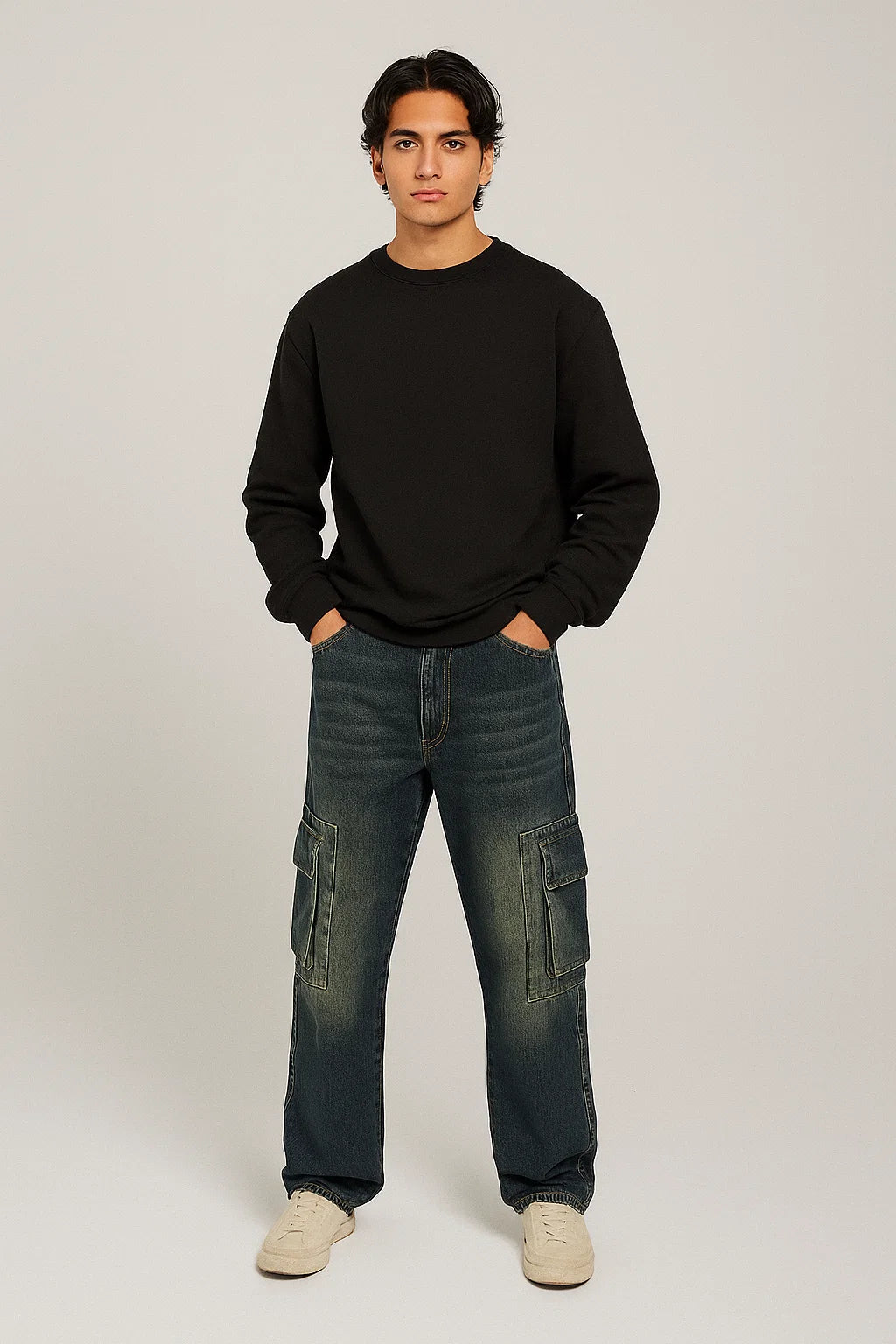 CARGO HOMBRE JEAN AZUL OSCURO