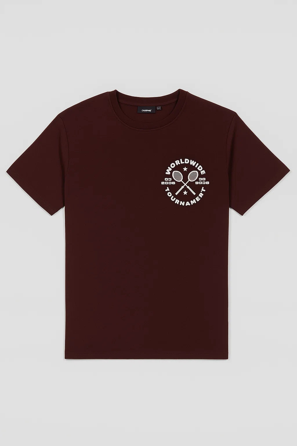 CAMISETA MUJER OVERSIZE LARGA CAFÉ