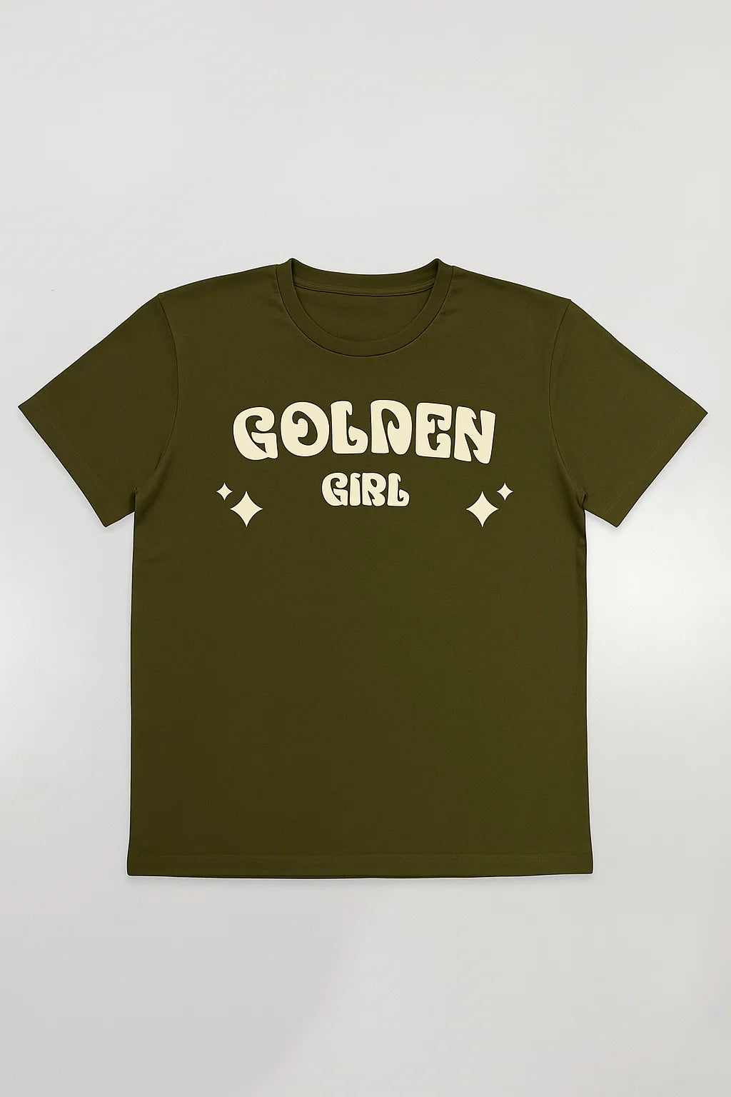 CAMISETA MUJER OVERSIZE LARGA VERDE MILITAR