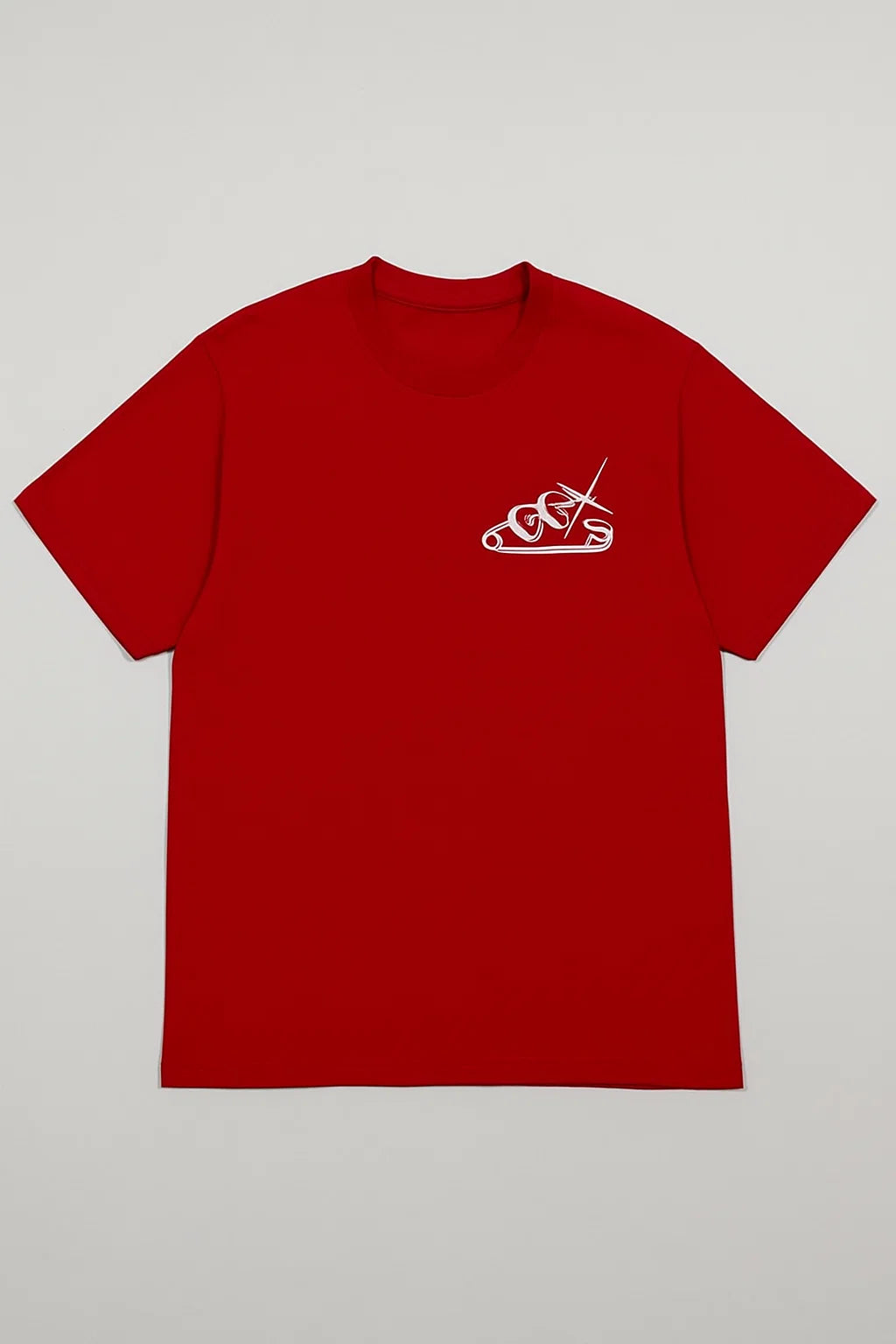 CAMISETA MUJER OVERSIZE LARGA ROJO