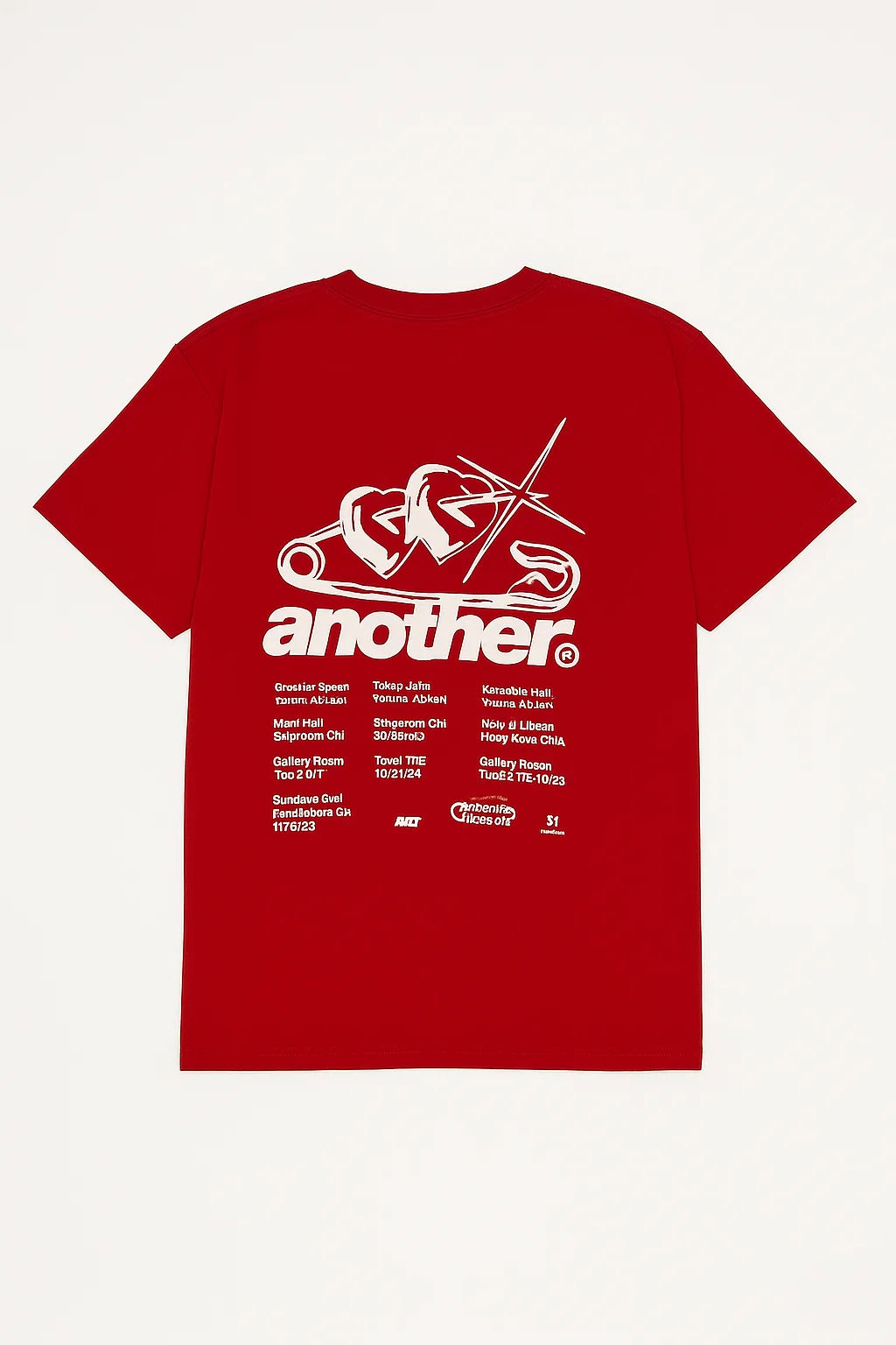CAMISETA MUJER OVERSIZE LARGA ROJO