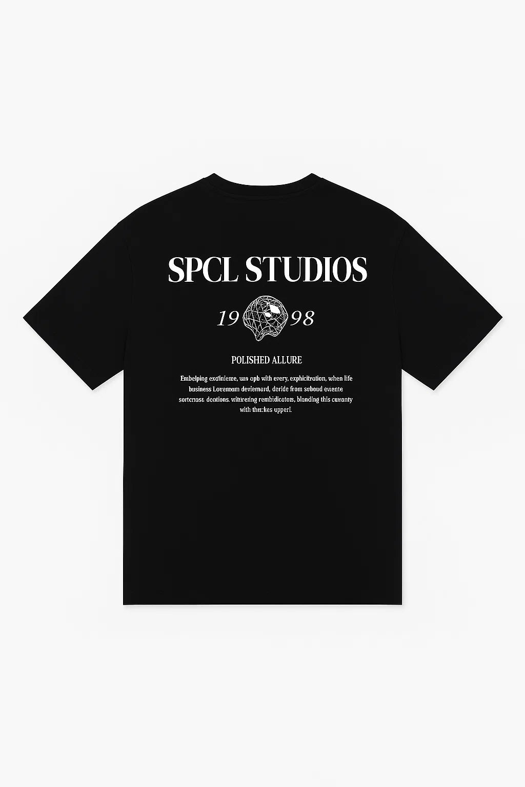 CAMISETA HOMBRE OVERSIZE NEGRA