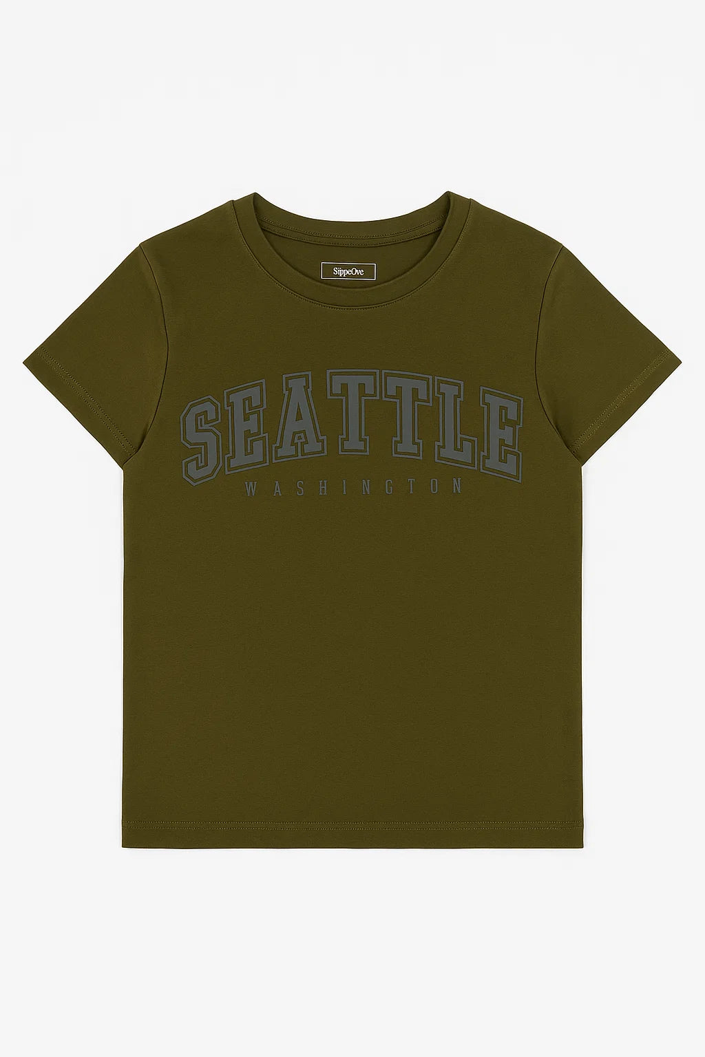CAMISETA MUJER BASICA VERDE