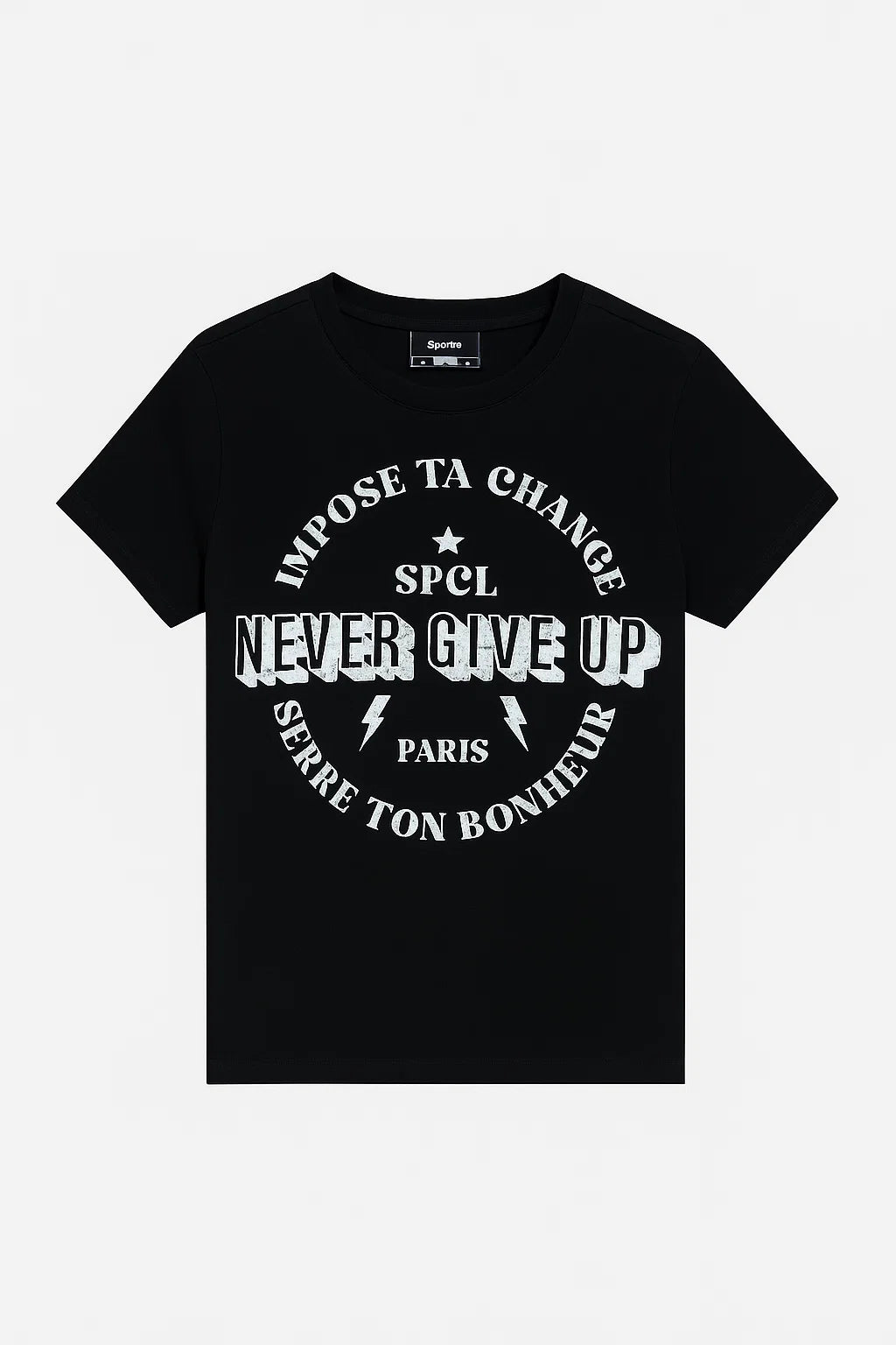 CAMISETA MUJER BASICA NEGRA