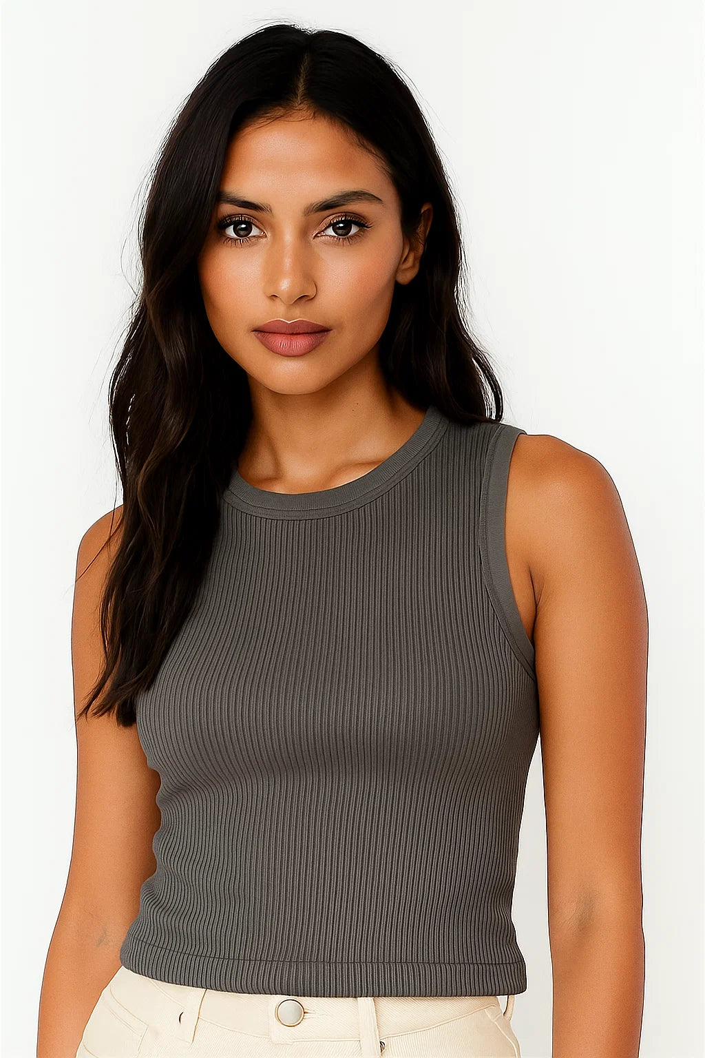 BLUSA MUJER SARA SIN MANGA